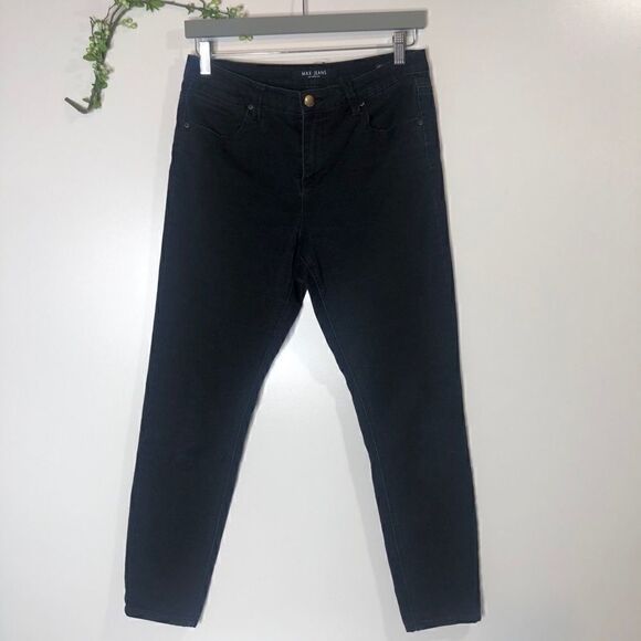 Max Jeans Black High Rise Skinny - Picture 1 of 11